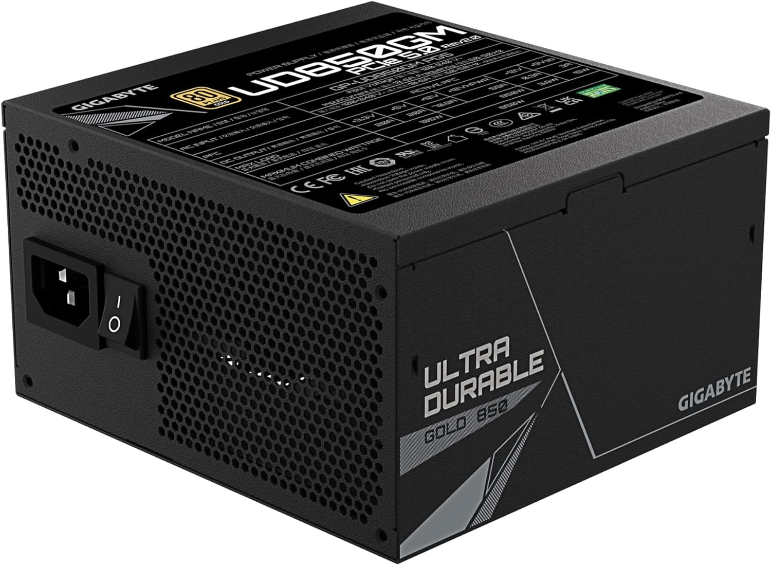 Gigabyte Power Supply UD850GM PG5 850 Watt 80+ Gold Gigabyte Power Supply UD850GM PG5 850 Watt 80+ Gold
